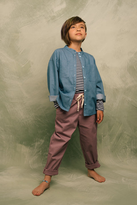 DRAWSTRING PANT - GRAPE
