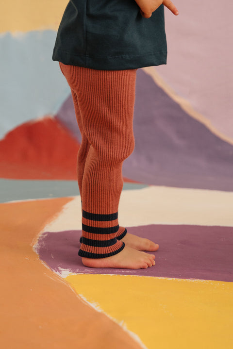 KNITTED LEGGING - GUAVA