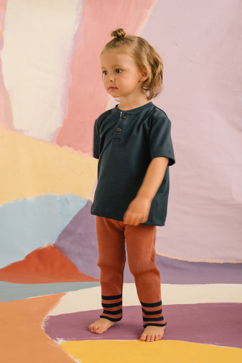 KNITTED LEGGING - GUAVA